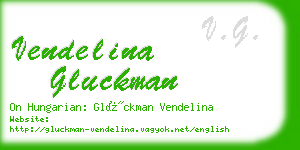 vendelina gluckman business card